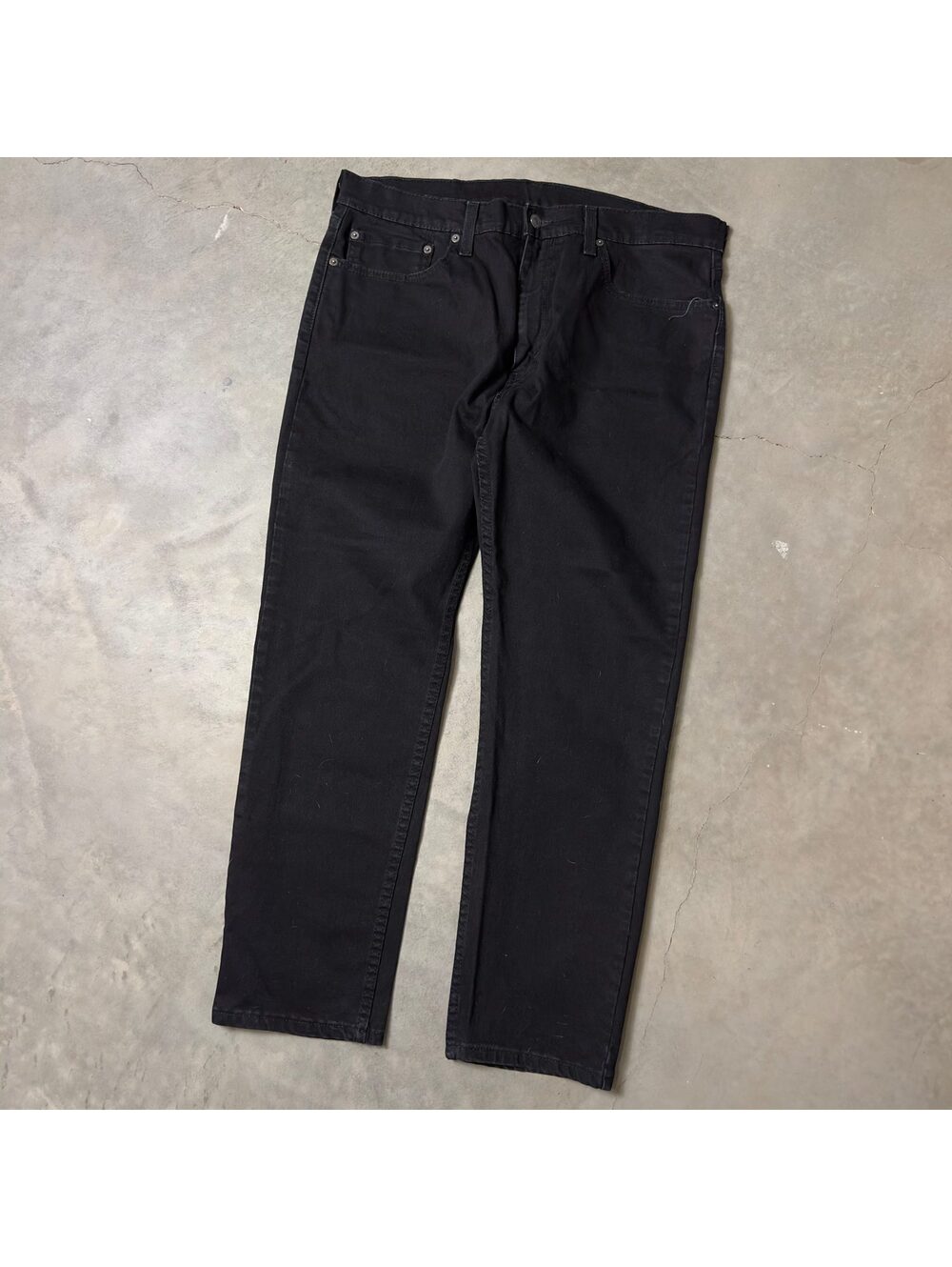 Levi's Black Straight Leg Jeans Mens No Size Tag Grunge